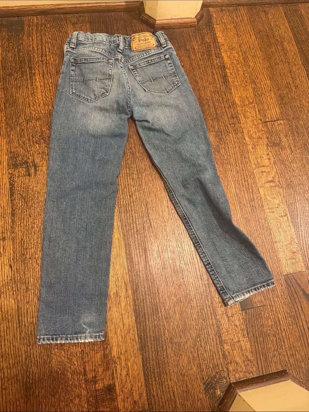 2 Pair Polo by Ralph Lauren Kids Dark Blue and Light Blue Straight Jeans- 6 - Picture 10 of 10